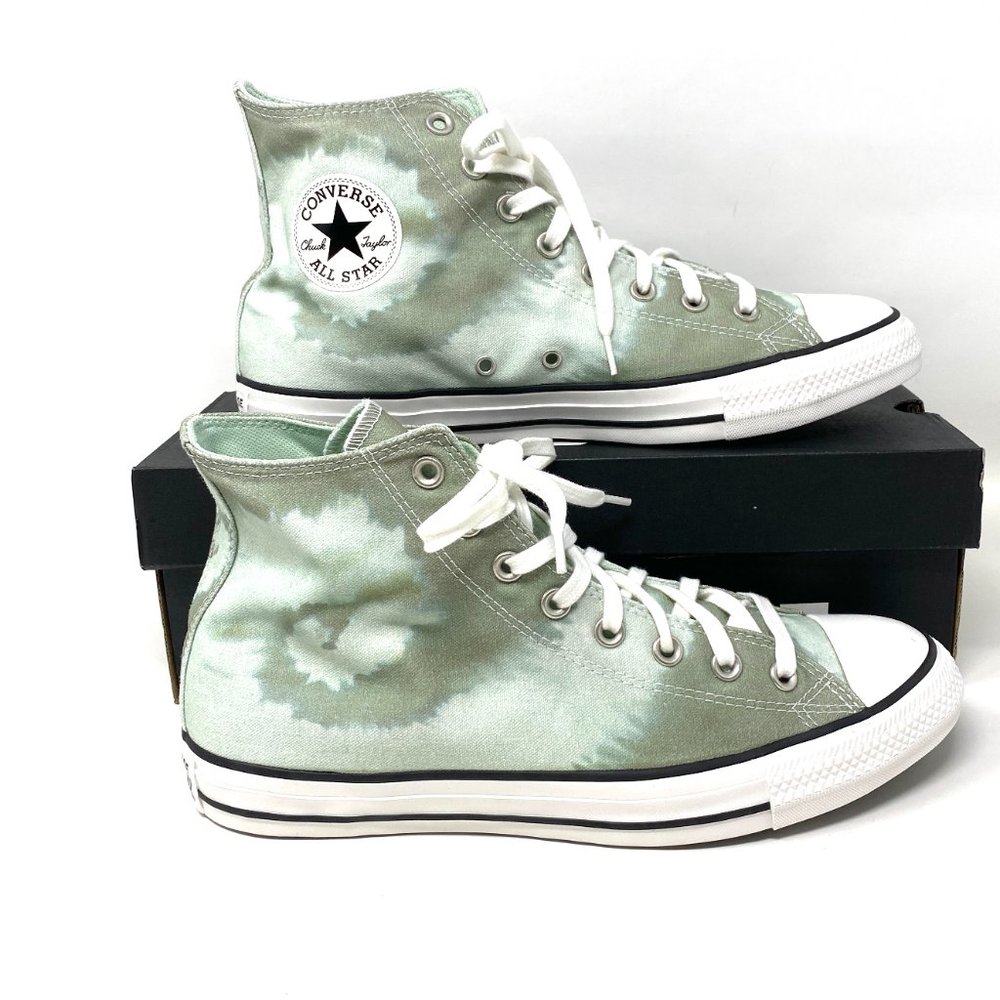 Converse Shoes Men's Size 171912C CTAS High Top Light Field Surplus Green Canvas - Picture 4 of 9